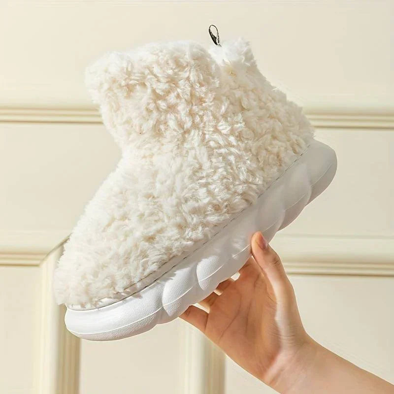 Faux fur slippers - dames huis slippers