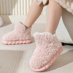 Faux fur slippers - dames huis slippers