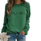 Dames sweatshirt met inspirerende quote - gezellige lange mouwen jumper voor casual dagelijks gebruik
