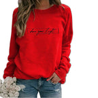 Dames sweatshirt met inspirerende quote - gezellige lange mouwen jumper voor casual dagelijks gebruik