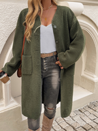 Langs teddyjas - damesoutwear met knopen en zakken