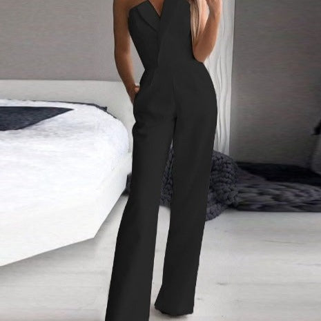 Dames mouwloos jumpsuit op maat voor formele gelegenheden - elegante pasvorm, stijlvolle uitstraling, veelzijdig te dragen