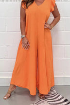 Maxi jurk voor dames met ruffle mouwen - elegante zomeroutfit voor tuinfeesten