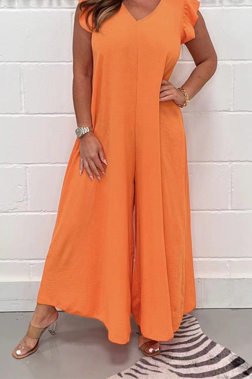 Maxi jurk voor dames met ruffle mouwen - elegante zomeroutfit voor tuinfeesten