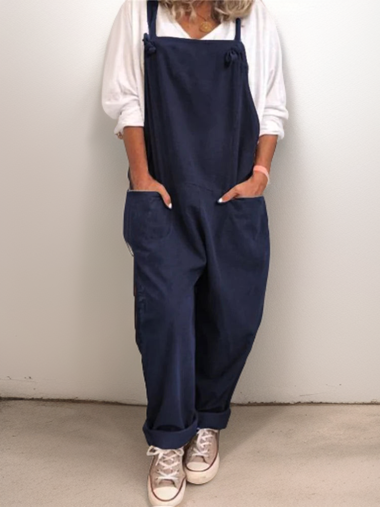 Dames oversized jumpsuit - losse dungarees voor elke dag