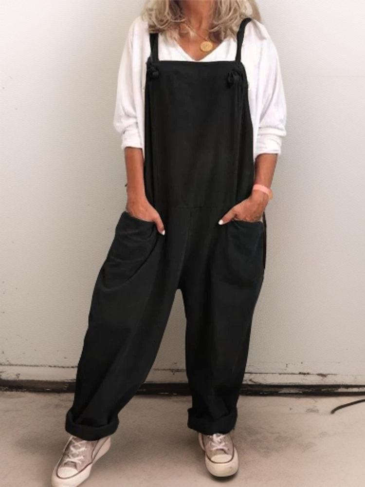Dames oversized jumpsuit - losse dungarees voor elke dag