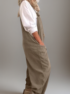 Dames oversized jumpsuit - losse dungarees voor elke dag