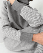 2-delige loungewear set - stijlvolle grijzige brei-outfit voor dames