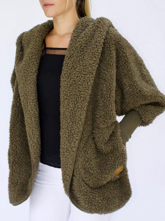 Gezellige faux fur cardigan - oversized damesjas - Bakkermode.nl