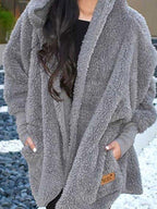 Gezellige faux fur cardigan - oversized damesjas - Bakkermode.nl