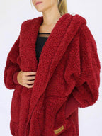 Gezellige faux fur cardigan - oversized damesjas - Bakkermode.nl