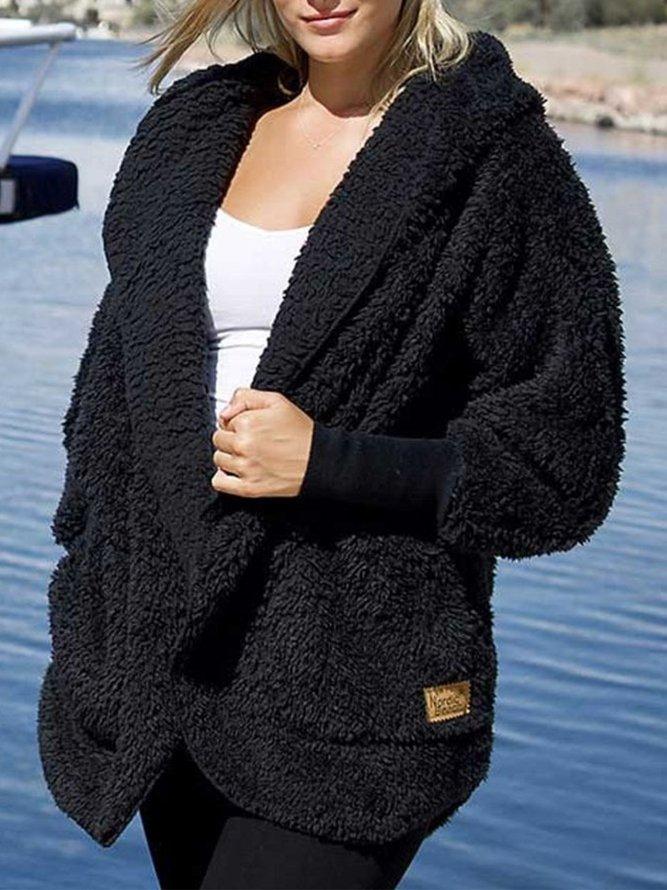 Gezellige faux fur cardigan - oversized damesjas - Bakkermode.nl
