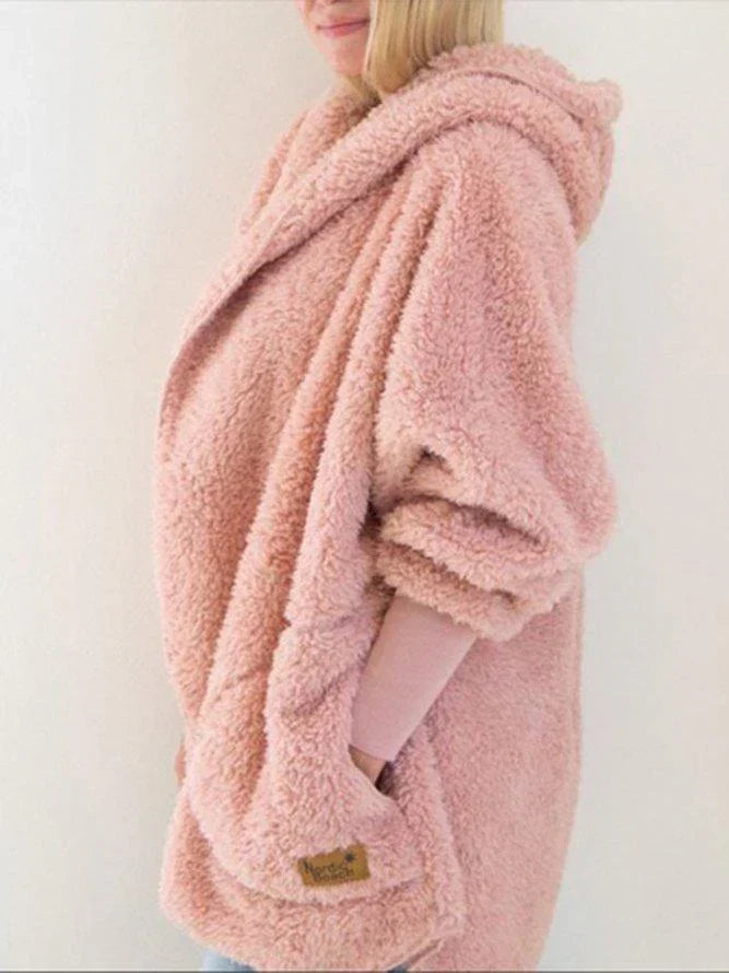 Gezellige faux fur cardigan - oversized damesjas - Bakkermode.nl