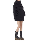 Oversized sweater - zwarte dames hoodie voor dagelijks comfort - Bakkermode.nl