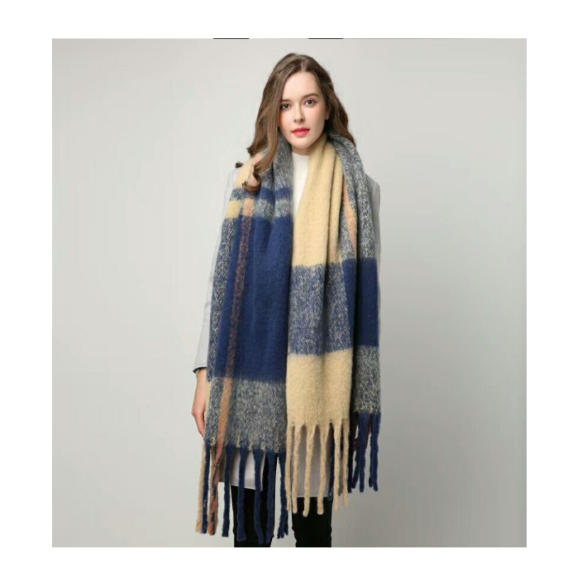 Extra grote soft knit sjaal - luxe dames oversized omslag