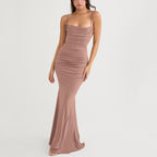 Dames fitted maxi jurk - elegante avondmode voor bijzondere gelegenheden