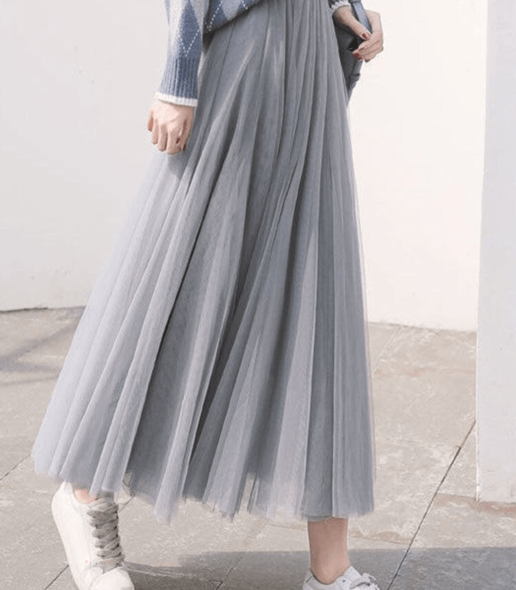 Tulle maxi rok - elegante hoge taille damesrok - Bakkermode.nl