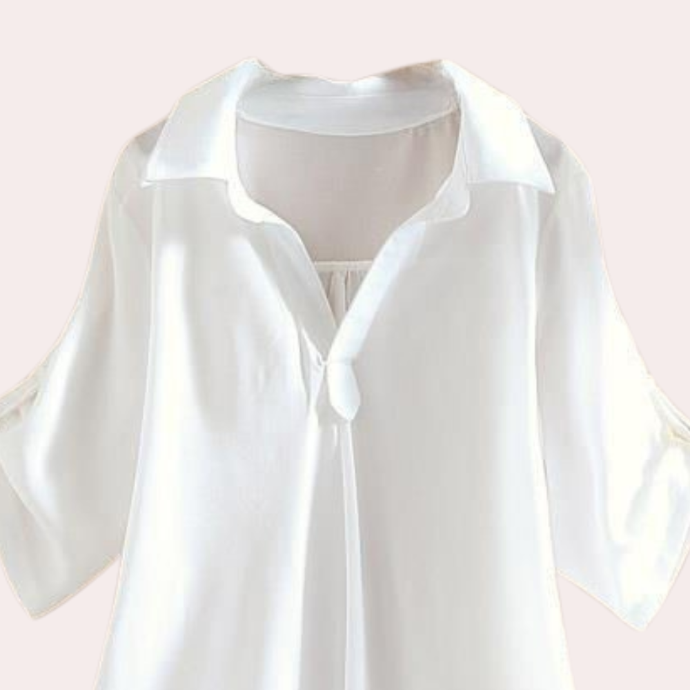 Losse blouse - stijlvolle v-hals top voor dames