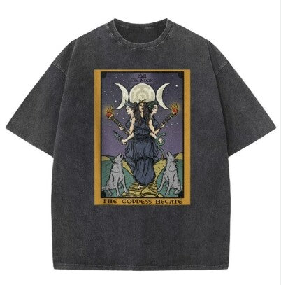 Artistieke graphic t-shirt met gedurfde print