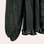 2-delige zwarte set - verfijnde damesblouse en cami combinatie