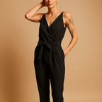 Dames jumpsuit met verstelbare tailleband - trendy éénstuk voor casual dagelijks gebruik