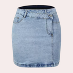 Denim rok - klassieke blauwe minirok voor dames