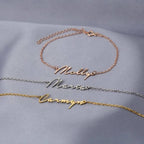 Gegraveerde naamarmband - elegante gouden damesarmband