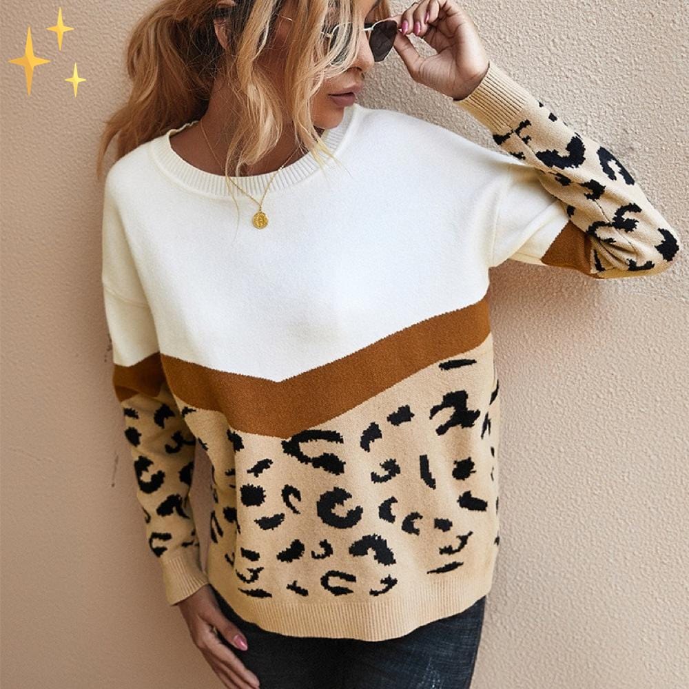 Luipaardprint trui - stijlvolle pullover voor een trendy look