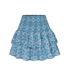 Dames geruite mini rok met volants - stijlvolle en relaxte zomeroutfit