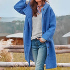 Warme oversized jas - stijlvolle fleece damesoutdoor