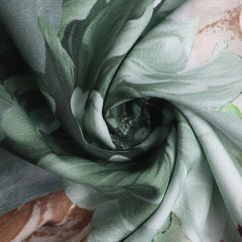 Bloemendessin top - stijlvolle groene blouse voor dames