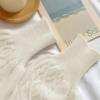 Dames kabelgebreide trui - elegante scoop neck gebreide top - Bakkermode.nl