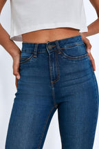 Slim fit jeans - hoge taille dames denimbroeken