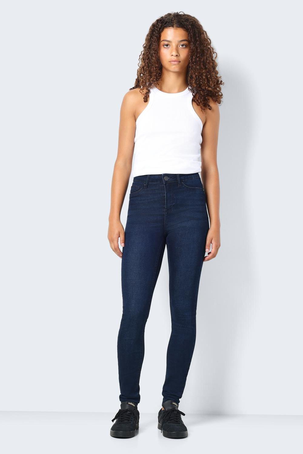 Slim fit jeans - hoge taille dames denimbroeken