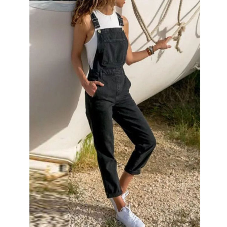 Dames denim overalls - trendy dungarees voor casual uitjes