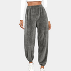 Dames sweatpants van zachte fleece - lounge broeken voor gezellige avonden