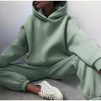 2-delige loungewear set - gezellige hooded tracksuit voor dames