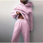 2-delige loungewear set - gezellige hooded tracksuit voor dames