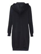 Dames lange hoodie cardigan - trendy casual wear