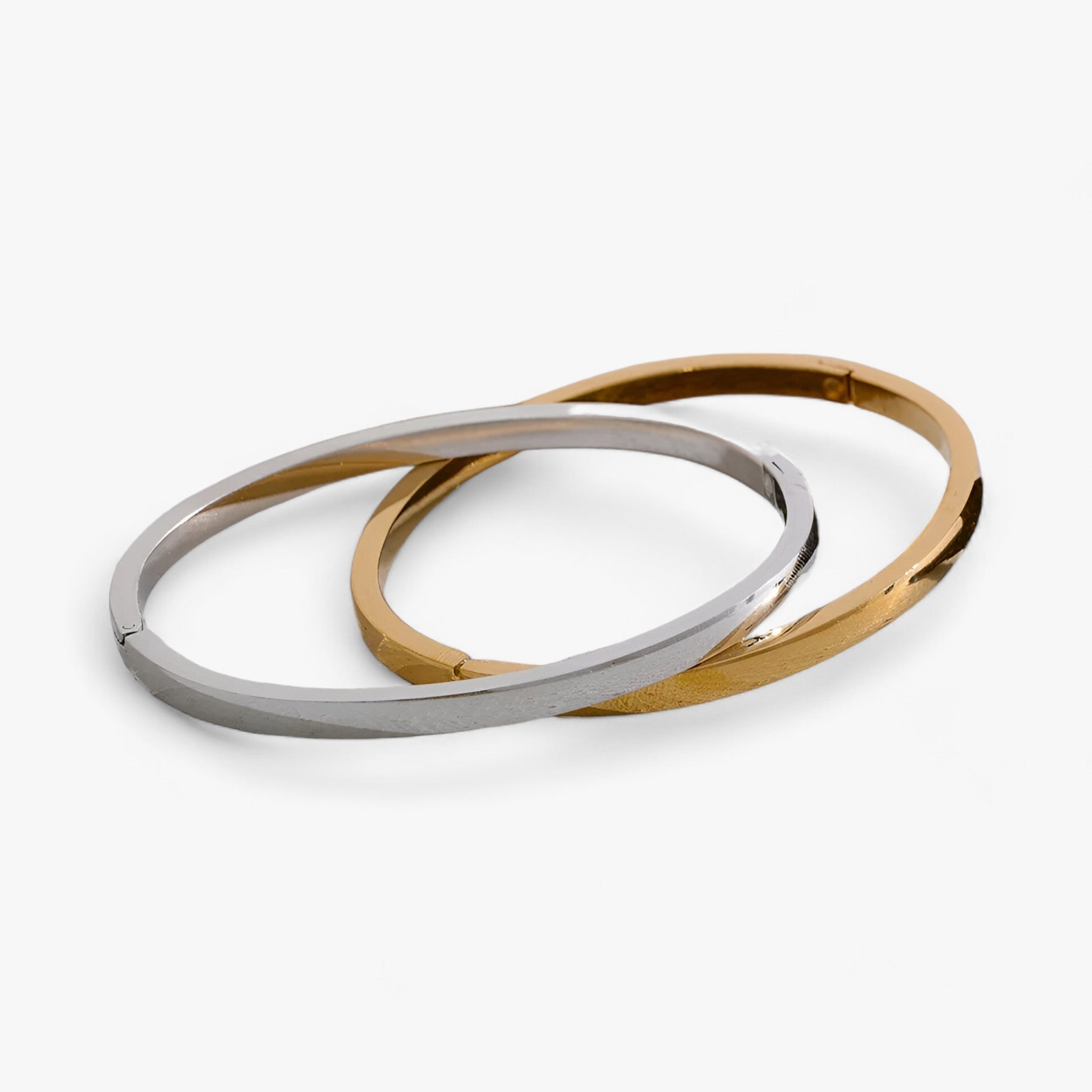 5-delige bangle set - verfijnde gouden en zilveren armbanden voor dames