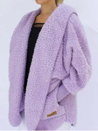 Gezellige faux fur cardigan - oversized damesjas - Bakkermode.nl