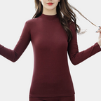 2-delige set - zachte lange mouwen top en leggings voor dames