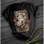 Grafisch crop t-shirt met knoopdetail