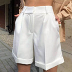 Zomerse hoge taille shorts - Bakkermode.nl