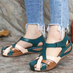 Dames wedge sandalen - orthopedische casual schoenen met stijlvol ondersteunend ontwerp voor dagelijks gebruik