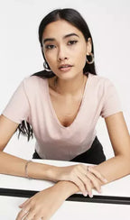 Dames casual t-shirt met korte mouwen en knopen - gezellige dagelijkse top voor vrouwen