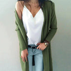 Dames lange cardigan - chic lichtgewicht breiwerk voor veelzijdige laagjesstijl het hele jaar door