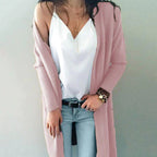 Dames lange cardigan - chic lichtgewicht breiwerk voor veelzijdige laagjesstijl het hele jaar door