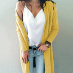 Dames lange cardigan - chic lichtgewicht breiwerk voor veelzijdige laagjesstijl het hele jaar door