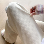 Dames wijde pijpen sweatpants - zachte stretchstof voor elke dag ontspanning